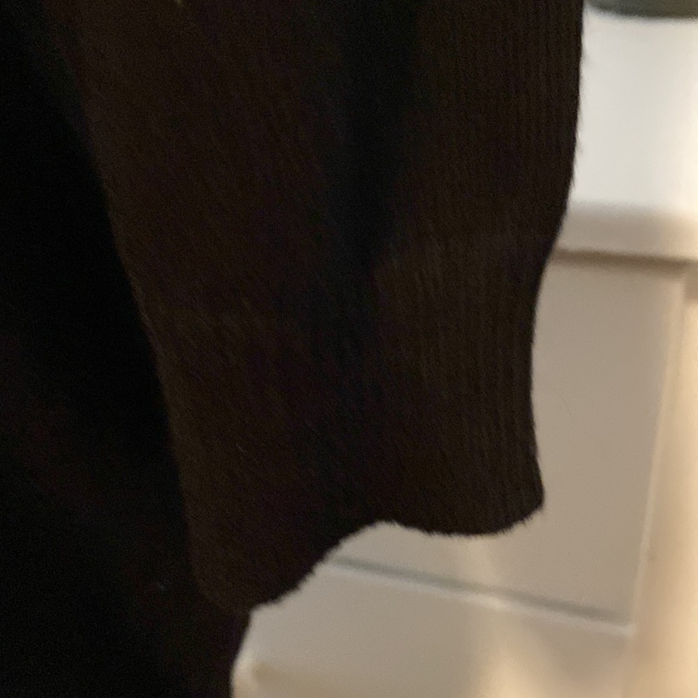 Isaac Mizrahi Cardigan Sweater 3/4 Length Sleeve Black Medium New - Picture 7 of 10
